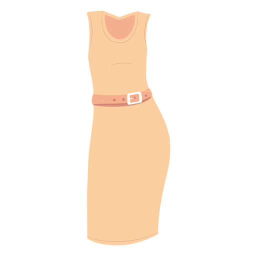 Formal female dress illustration