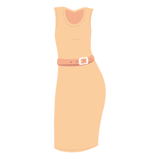 Ilustração de vestido formal feminino Desenho PNG