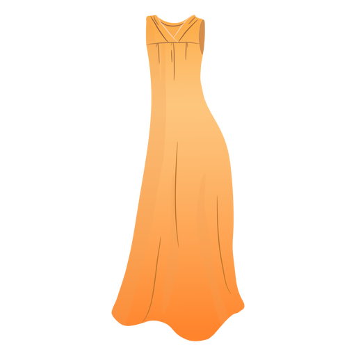 Ilustração de vestido formal feminino Desenho PNG