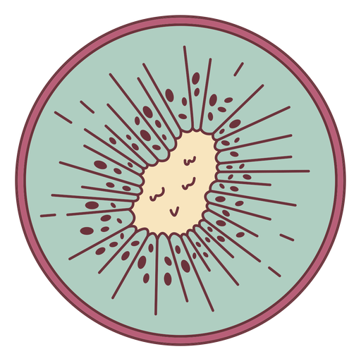 Ilustración de kiwi de fruta Diseño PNG