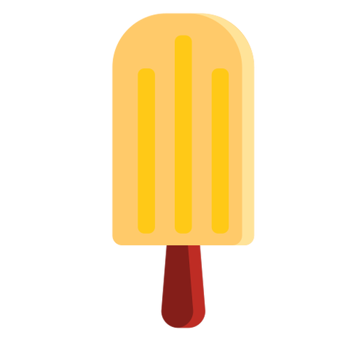 Ice cream popsicle flat PNG Design