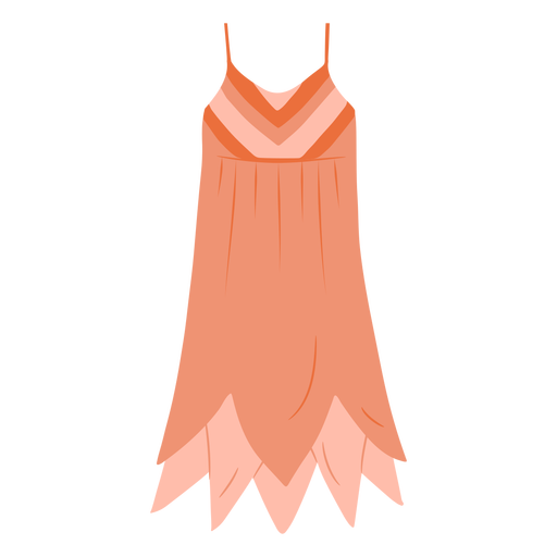 Outfit weibliches Kleid flach PNG-Design