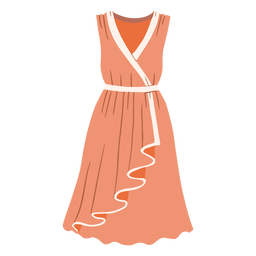 Outfit weibliches Kleid Illustration PNG-Design