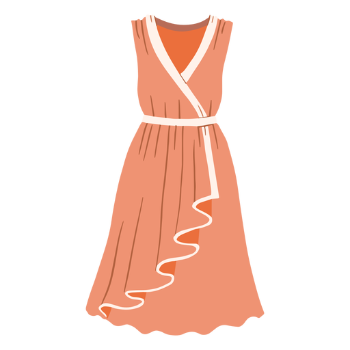 Outfit weibliches Kleid Illustration PNG-Design