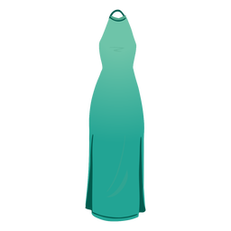 Outfit weibliche Neckholder Kleid Illustration PNG-Design