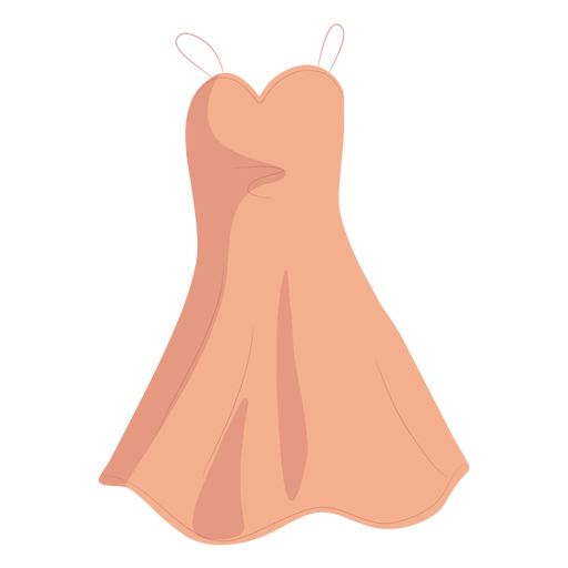 Ilustración de vestido de resbalón femenino de traje Diseño PNG
