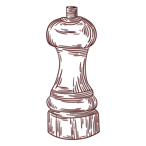 Pepper mill hand drawn PNG Design
