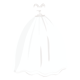 Ilustração de noiva vestido de noiva princesa