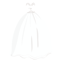 Diseño PNG Y SVG De Ilustración De Novia De Vestido De Novia De Princesa Para Camisetas Diseño PNG Y SVG De Ilustración De Novia De Vestido De Novia De Princesa Para Camisetas
