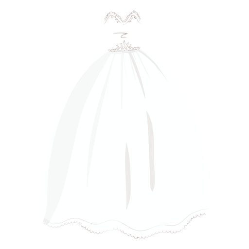 Ilustração de noiva vestido de noiva princesa Desenho PNG