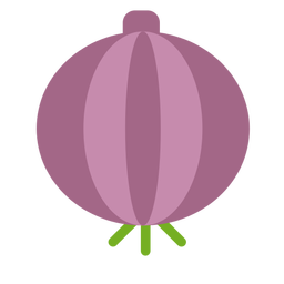 Cebola roxa plana Desenho PNG