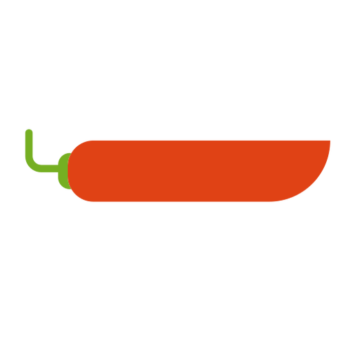 Chile rojo jalapeño plano caliente Diseño PNG