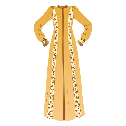 Traditional arabic clothing illustration