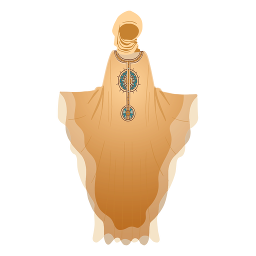 Traditionelle arabische Kleid Hijab Illustration PNG-Design