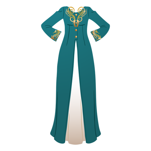Traditional arabic dress illustration
