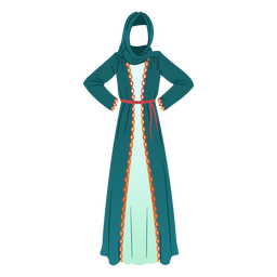 Traditionelles arabisches Kleid Illustration traditionelles Kleid PNG-Design
