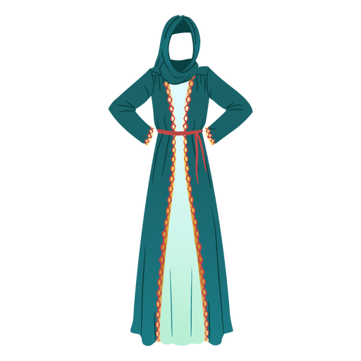 Traditionelles arabisches Kleid Illustration traditionelles Kleid PNG-Design