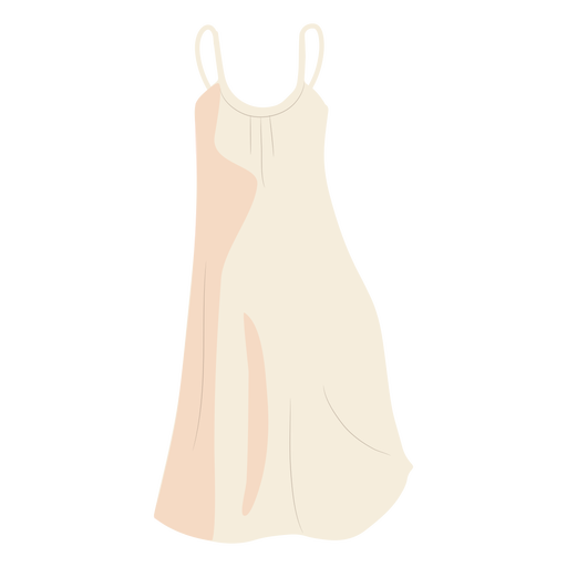 Ilustração de vestido feminino de roupa branca Desenho PNG