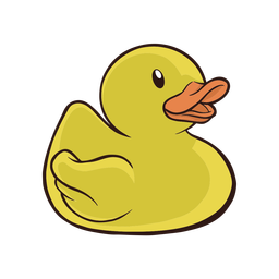 Yellow Rubber Duck Illustration PNG & SVG Design For T-Shirts