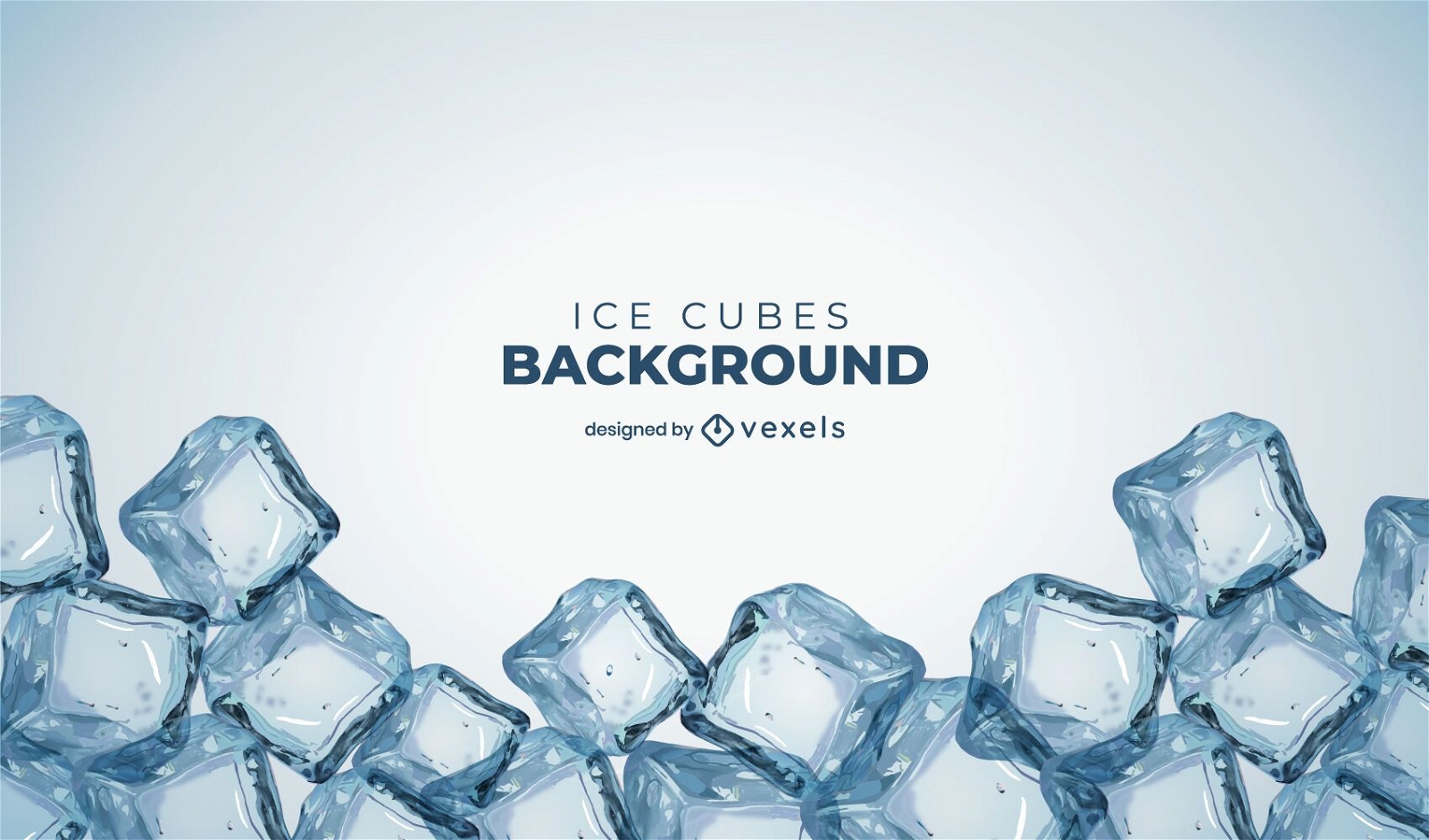 Ice cubes background design