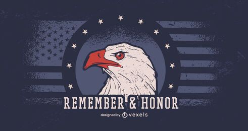 Lembrar e homenagear o banner do dia dos veteranos Lembrar e homenagear o banner do dia dos veteranos