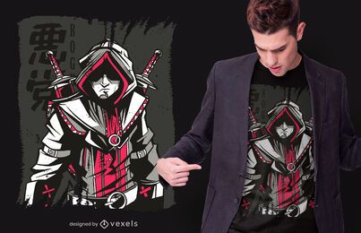 Design de camiseta Dark Medieval Assassin Design de camiseta Dark Medieval Assassin