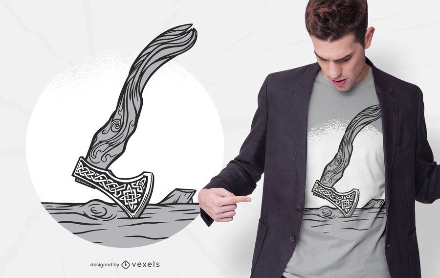 Design de t-shirt Viking Machado Design de t-shirt Viking Machado