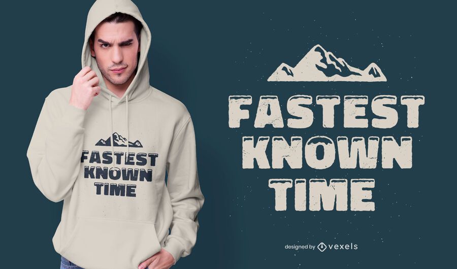 Fastest known time t-shirt design Fastest known time t-shirt design