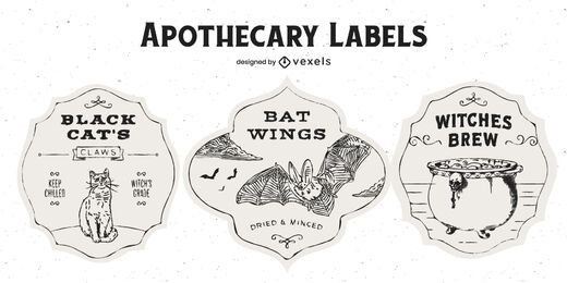 Halloween Apothecary Badge Pack