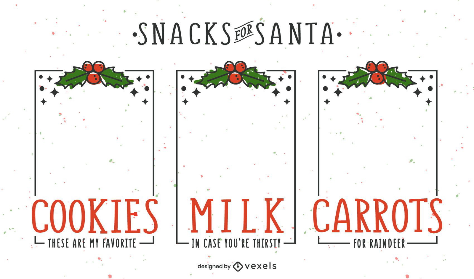 Christmas Santa Tray Banner frames Pack