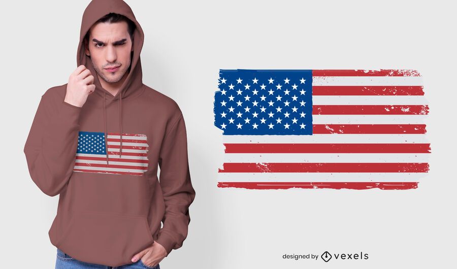 Usa flag grunge t-shirt design Usa flag grunge t-shirt design