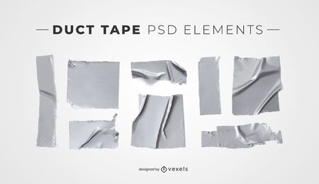 Duct tape psd elements for mockups