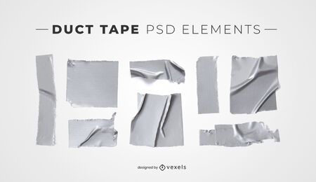 Elementos psd de cinta adhesiva para maquetas