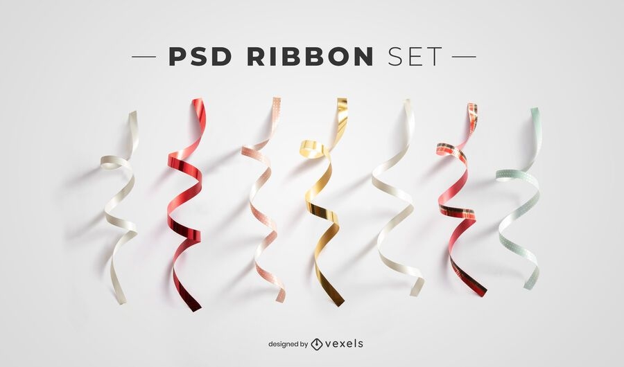 Download Ribbon Psd Elements For Mockups - PSD Mockup Download