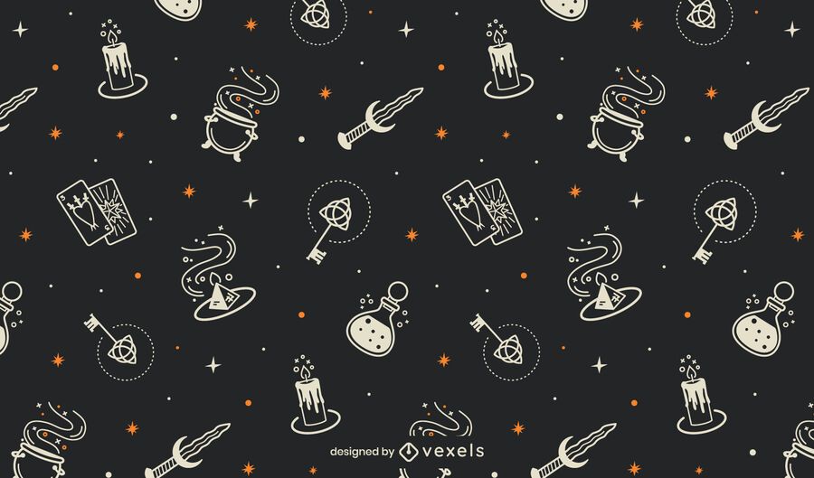 Mystic halloween pattern design Mystic halloween pattern design