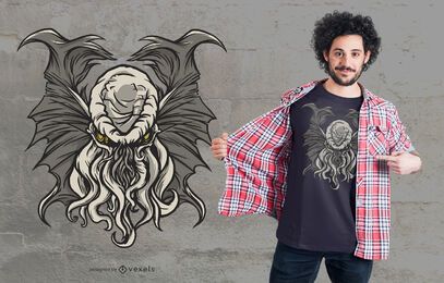 Design de camisetas da entidade Cthulhu