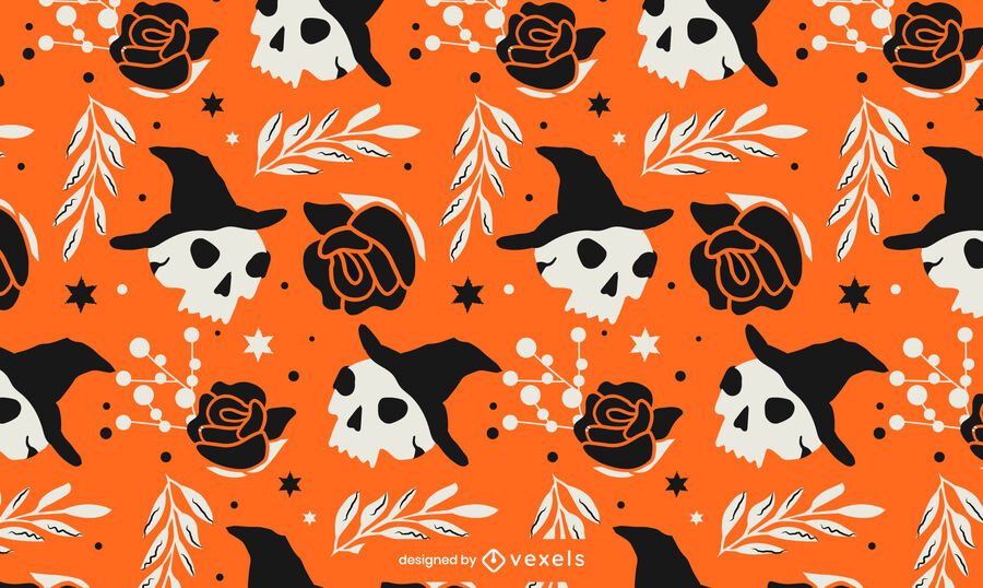 Halloween Schädel Muster Design Halloween Schädel Muster Design