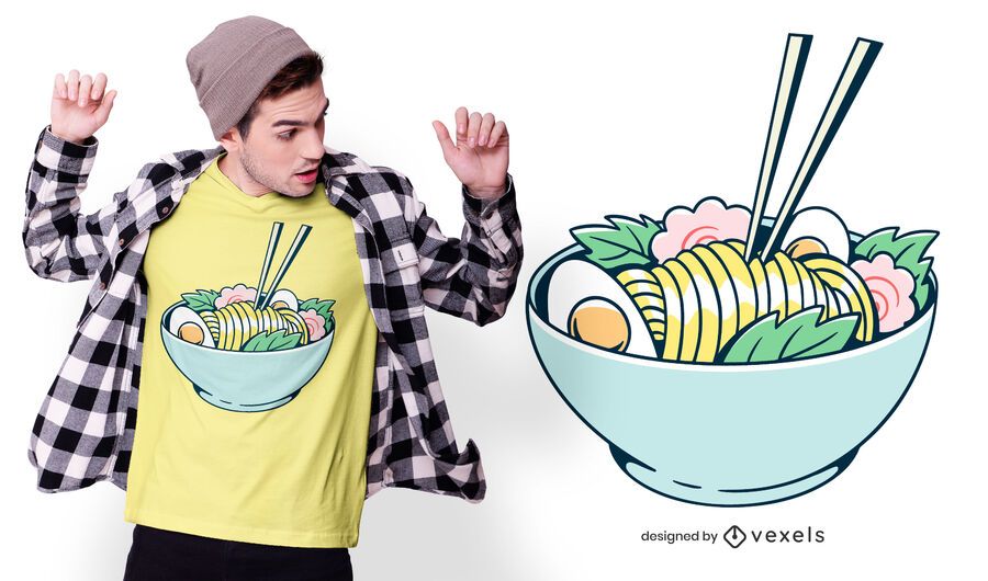 Ramen noodles t-shirt design Ramen noodles t-shirt design