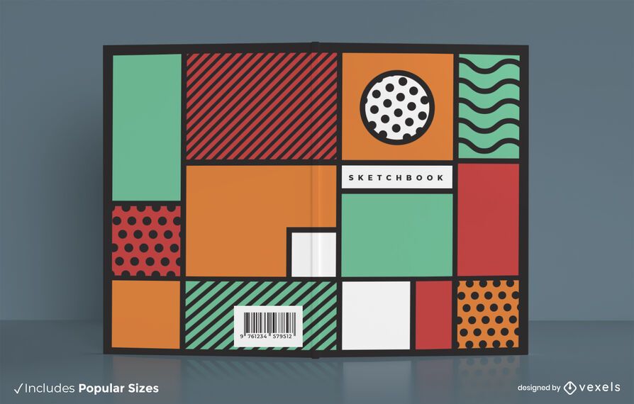 Abstract Colorful Sketchbook Cover Design Abstract Colorful Sketchbook Cover Design