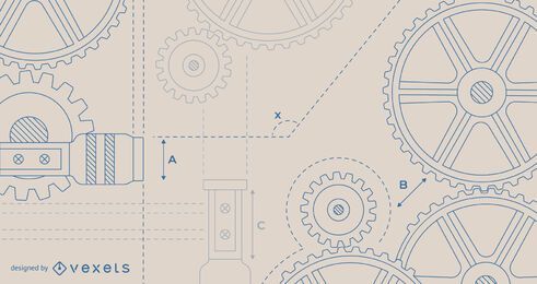 Projeto de fundo de engenharia bege
