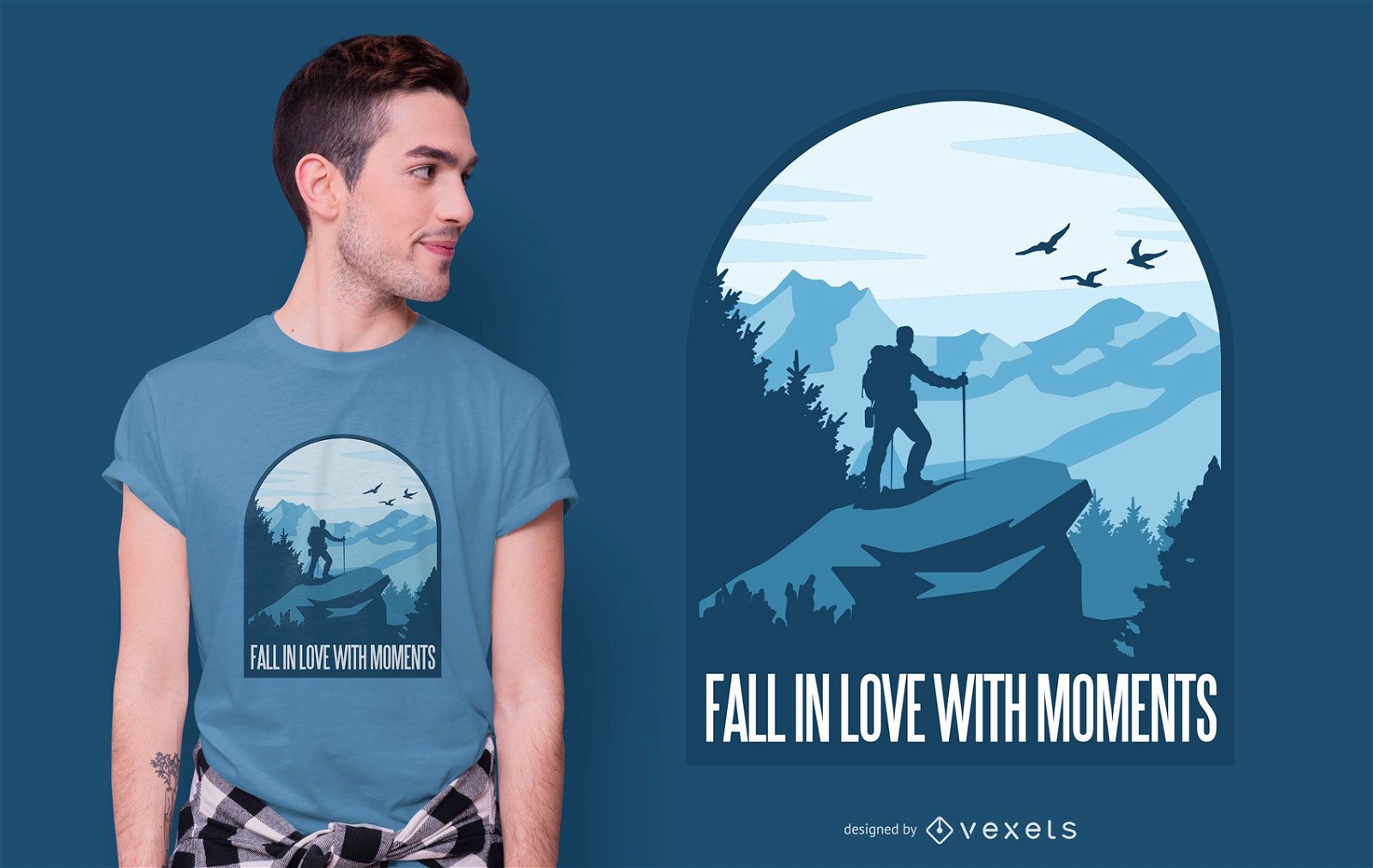 Love moments quote t-shirt design