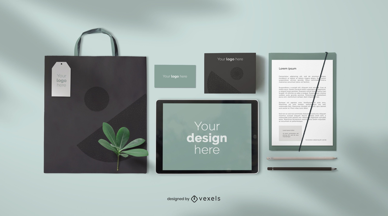 Business branding mockup composition