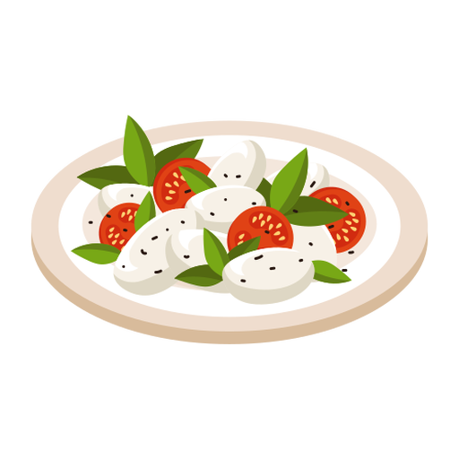 Caprese salad illustration PNG Design