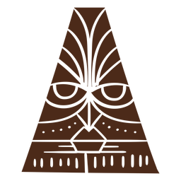 Máscara tiki de Hawaii Diseño PNG