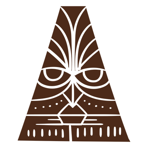 Hawaii Tiki Maske PNG-Design