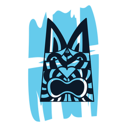 Hawaii Tiki Totem blau PNG-Design