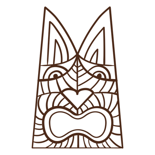 Tiki totem do Havaí Desenho PNG