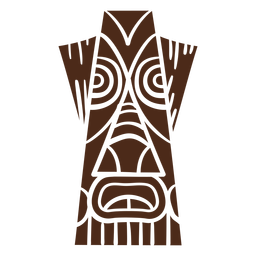 Máscara tiki hawaiana Diseño PNG