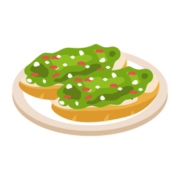 Italian crostini illustration PNG Design