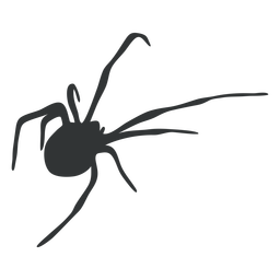 Silhueta animal da aranha aracnídeo Desenho PNG
